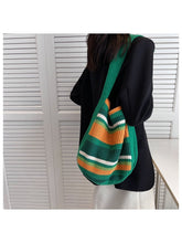 Color Blocking Casual Shopping Large Capacity Tote Bags